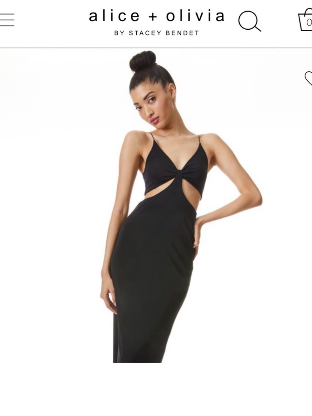 Alice and Olivia Black Dress